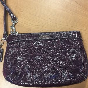 Small purple wristlet